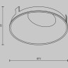 Декоративная рамка-отражатель MAYTONI WISE Ring057-10-GF